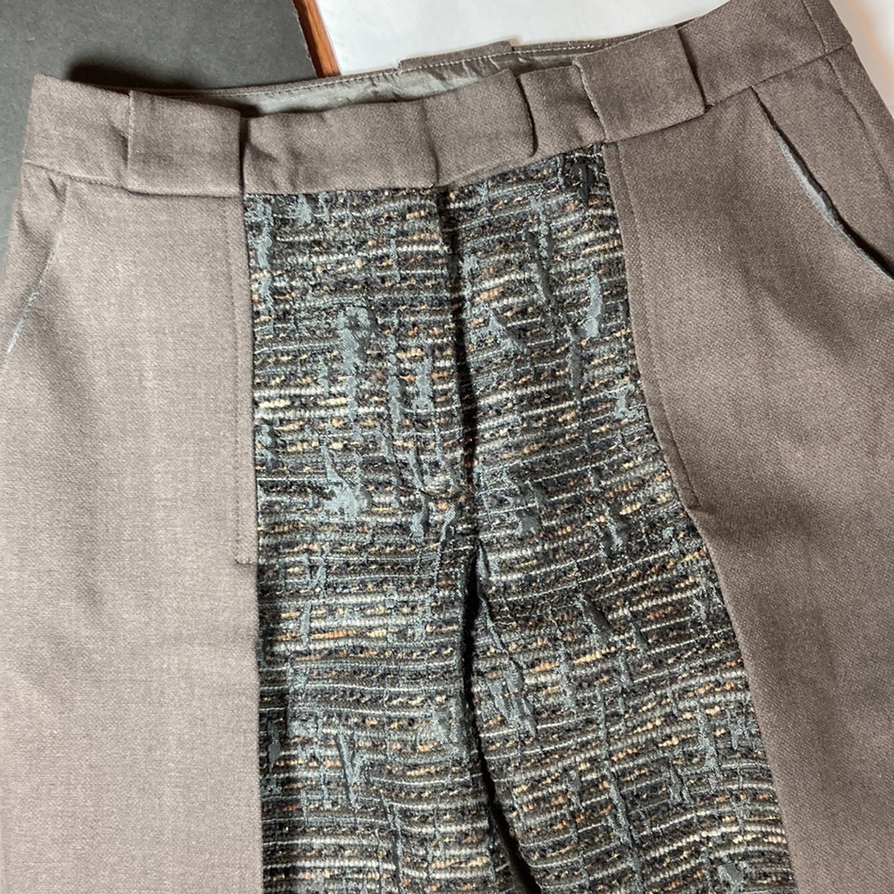 Asos (White) Trousers-Totally Unique with Tweed Inset, High Quality, Final Price